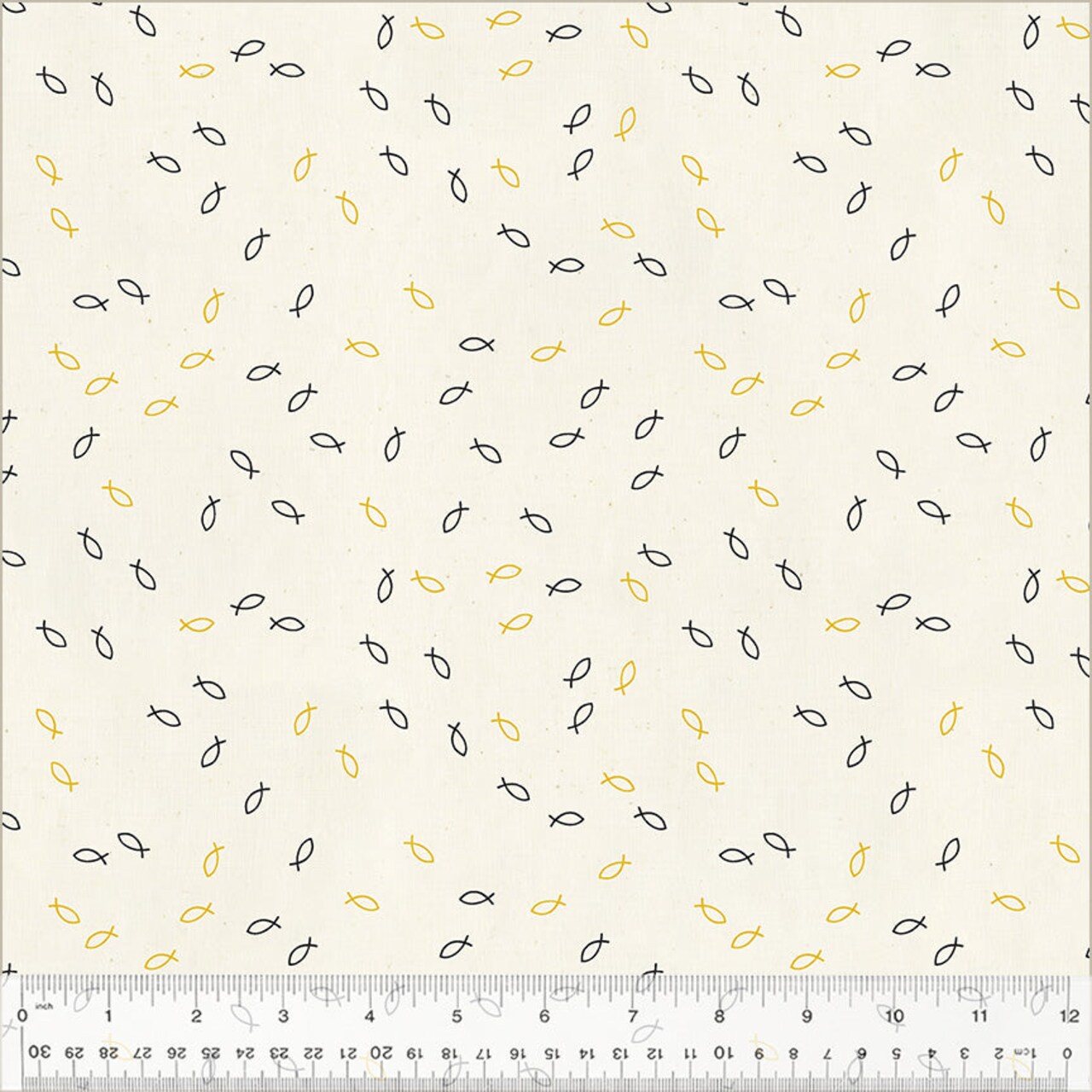 Fabric Windham A Big Catch Goldfish Miniatures by the Quarter Yard 54270-16